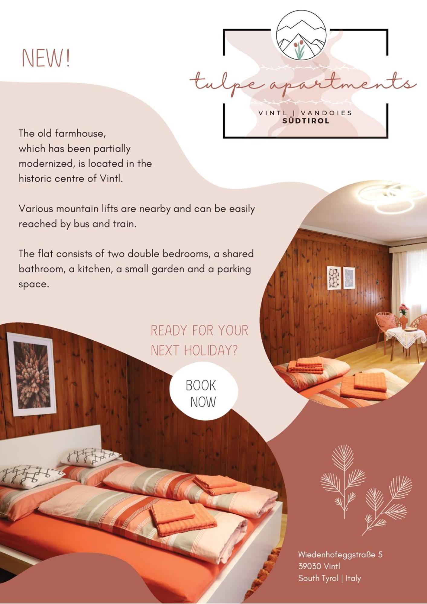 Vandoies di Sotto  Tulpe Apartments מראה חיצוני תמונה